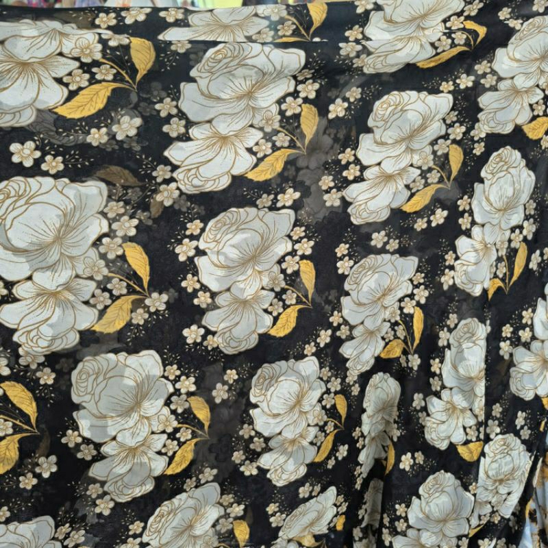 KAIN SIFON URAGIRI PREMIUM MOTIF BUNGA - KAIN SIFON RUBIAH PREMIUM MOTIF BUNGA - KAIN SIFON MOTIF BU