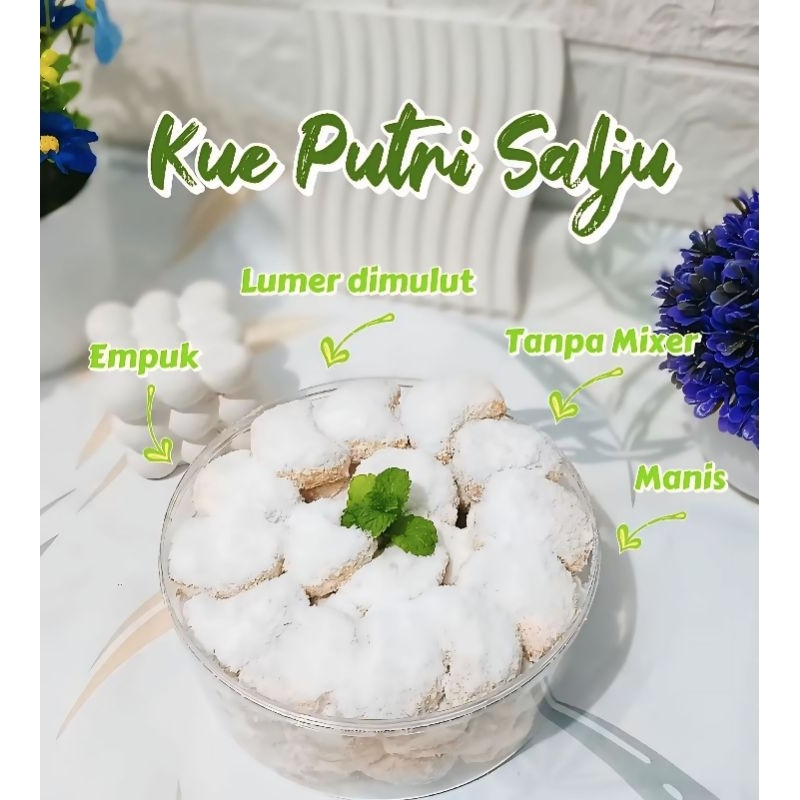 

Best Seller Kue Putri Salju | Kue Lebaran Gula Halus 250 gram