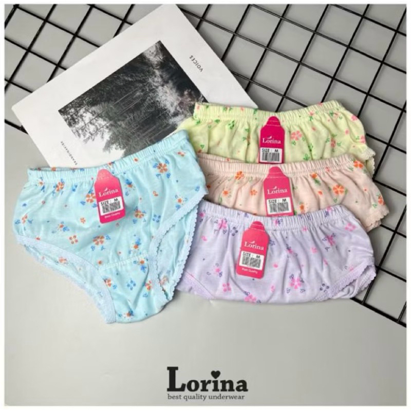 Celana Dalam CD Wanita Remaja Dewasa CD Motif Bunga Ukuran S-XXL Murah Nyaman Dipakai