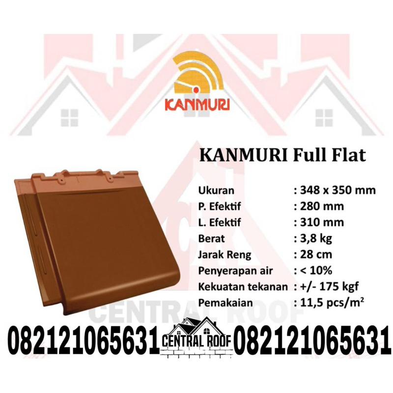 Genteng kanmuri Full flat