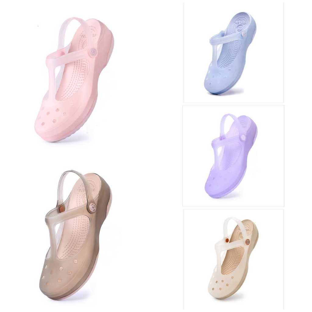 Sandal Wanita Crocs Maryjane Veblem Polos