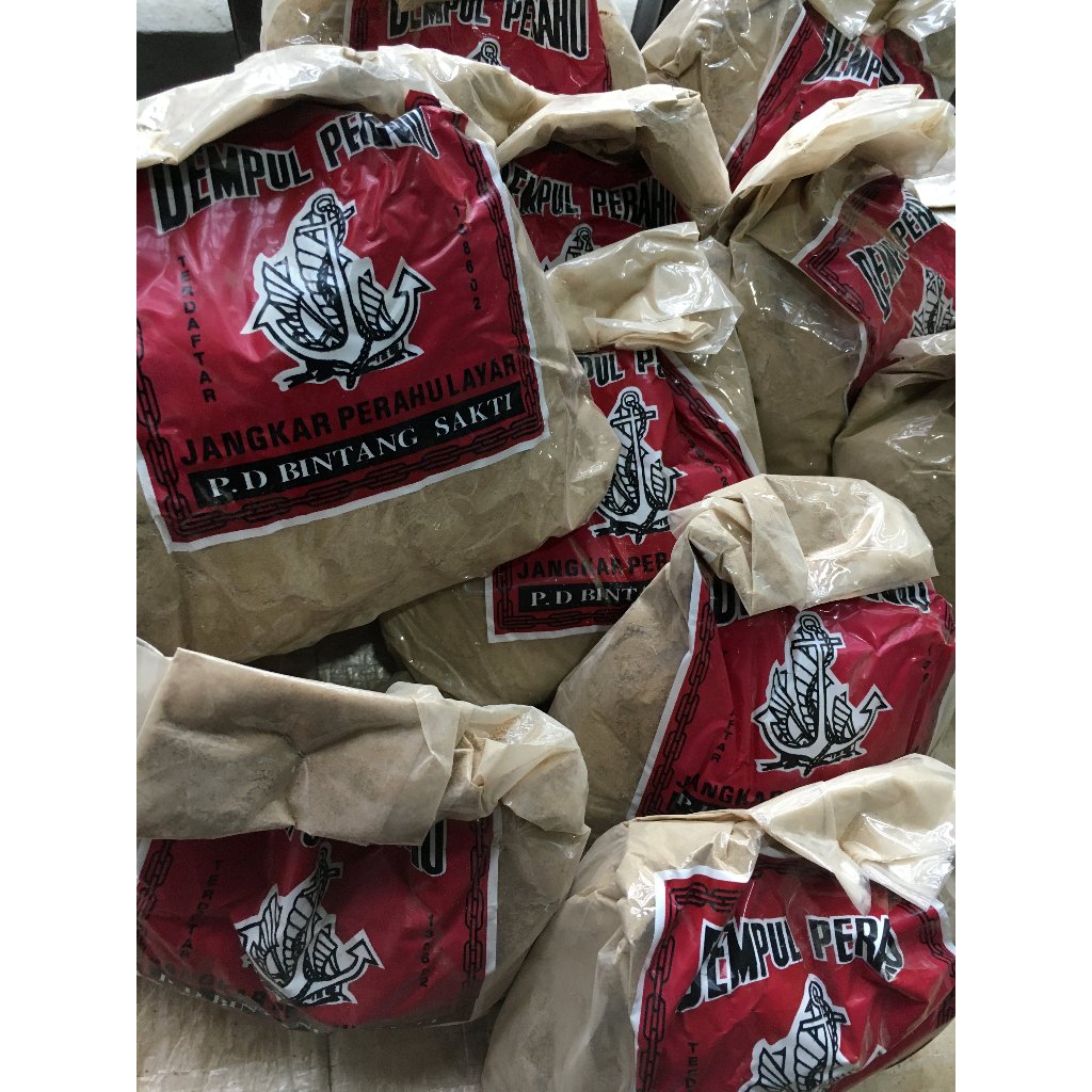 Dempul damar bubuk cap jangkar perahu layar