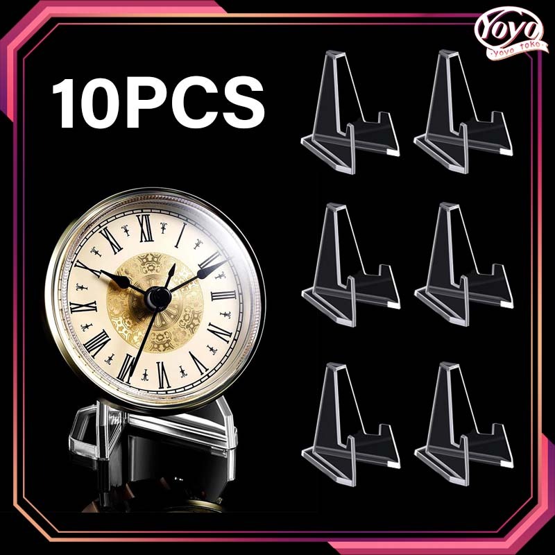 

Zyd 10pcs Stand Holder Coin Akrilik Stand Pajangan Foto Stand Frame Display Medali Koin Stand