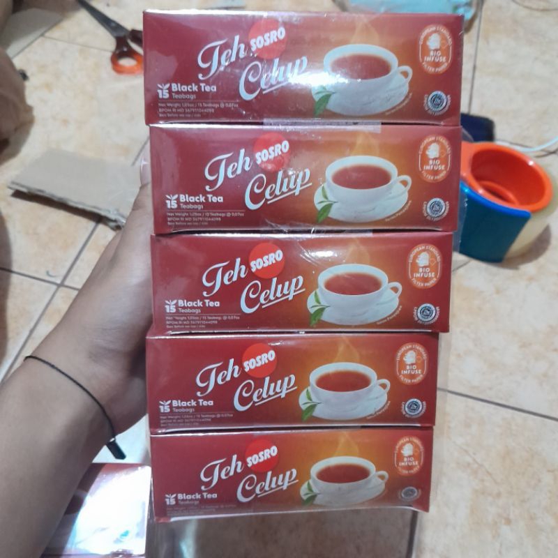 

TEH CELUP SOSRO 15KANTONG TEH