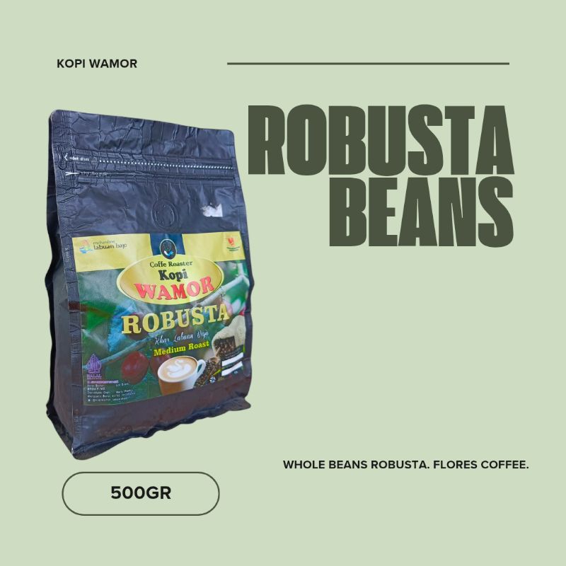 

Robusta Beans Kopi Wamor Medium Roast 500GR