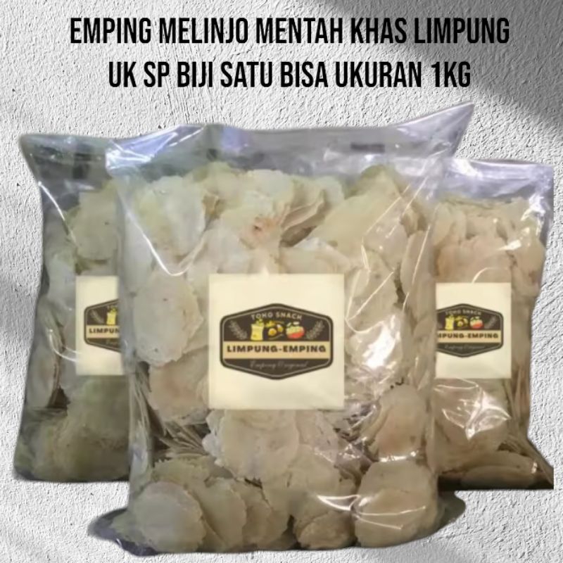 

Emping Melinjo Mentah Khas Limpung UK SP Biji Satu Ukuran 1kg