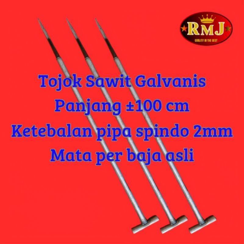 Tojok Sawit Galvanis mata baja asli