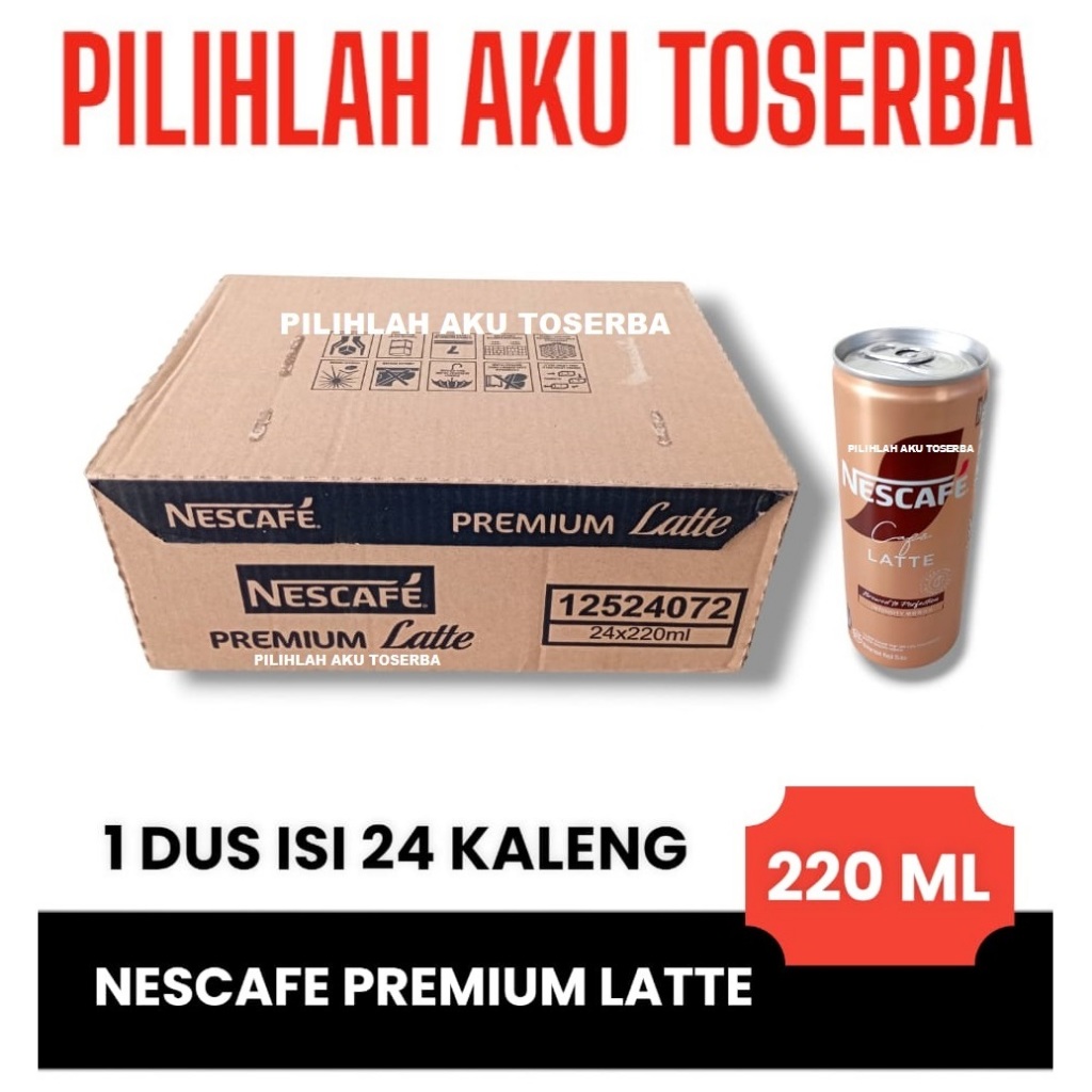 

Kopi Nescafe Kaleng PREMIUM LATTE 220 ml - ( HARGA 1 DUS isi 24 kaleng )