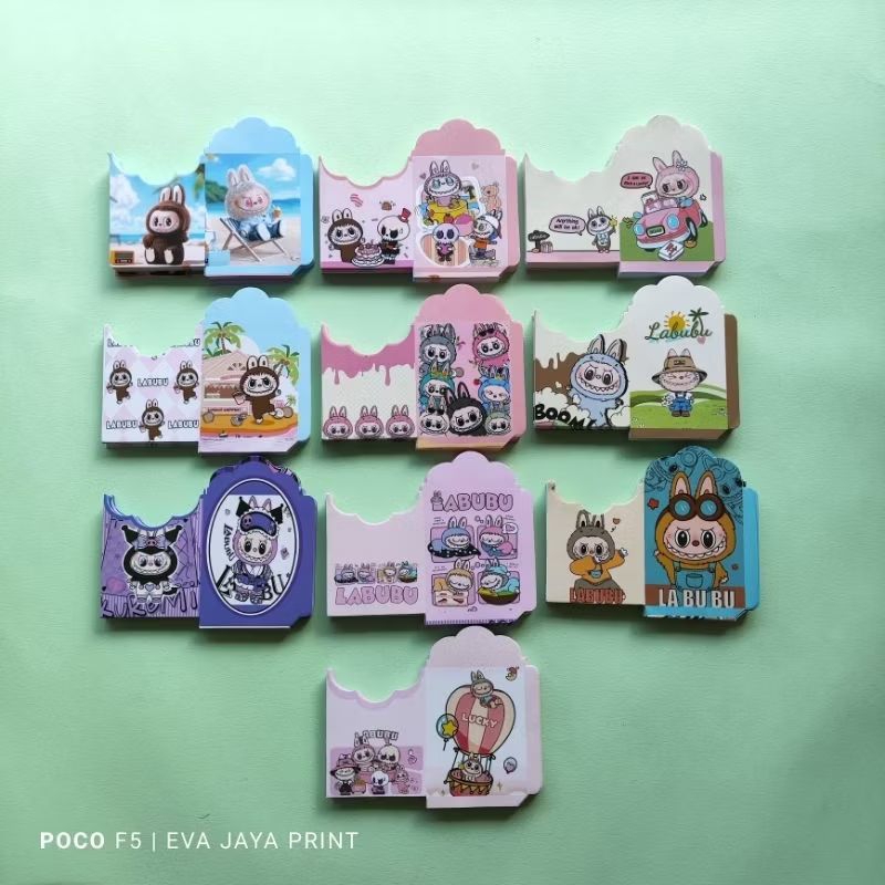 

( 1 PACK ISI 10 LEMBAR ) Amplop Lebaran Motif Labubu Ukuran Medium
