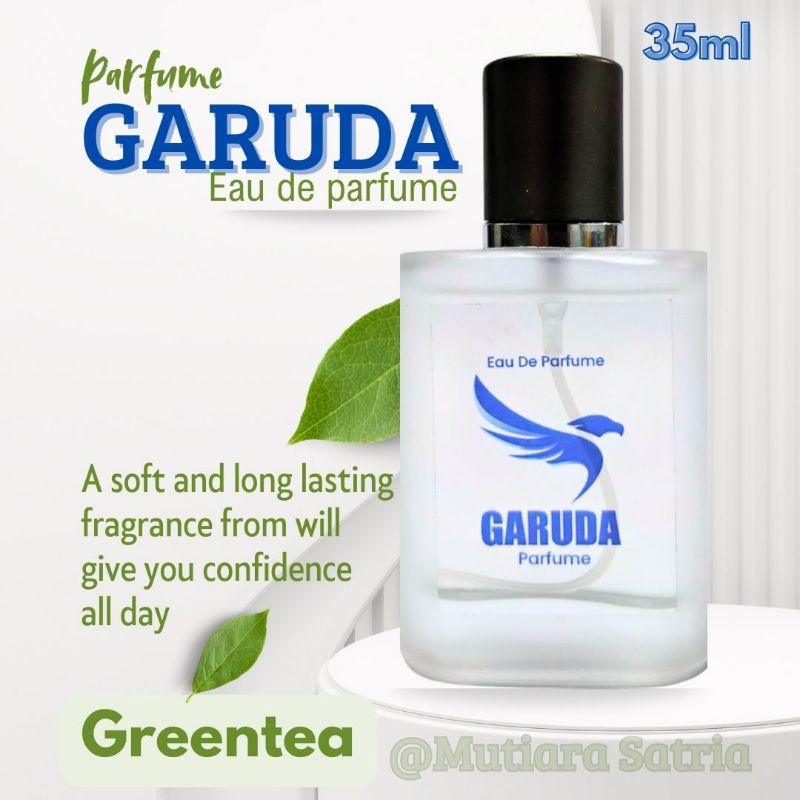 PARFUM GARUDA INDONESIA 100% ORIGINAL TAHAN LAMA WANGI GREEN TEA