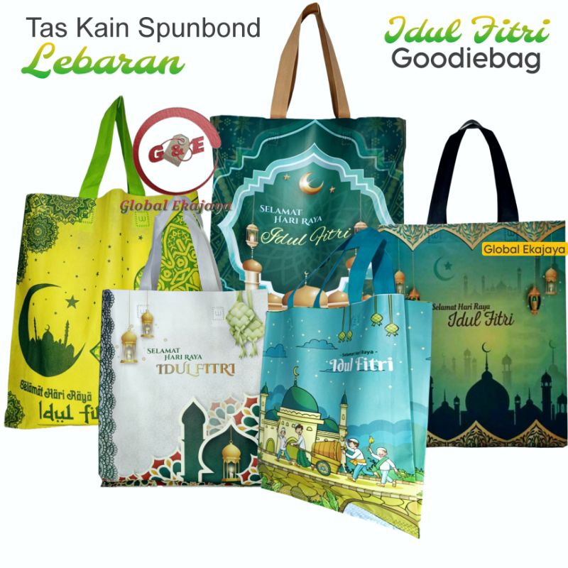 

Lusinan Tas Kain Spunbond Goodie Bag Besar Jumbo Besar Lebaran Idul Fitri Godybag Totebag Hampers