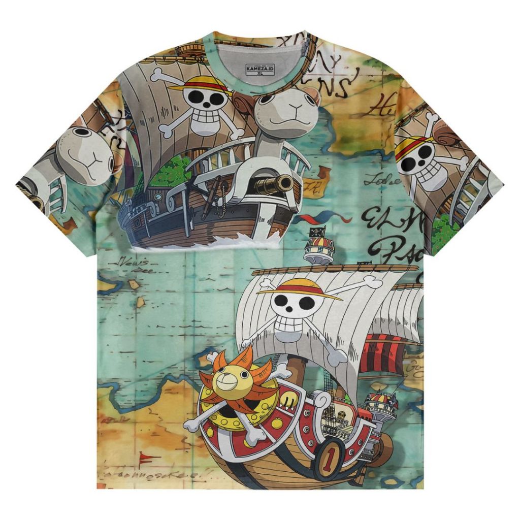 Kaos Fullprint Lengan Pendek - Going Merry Journey