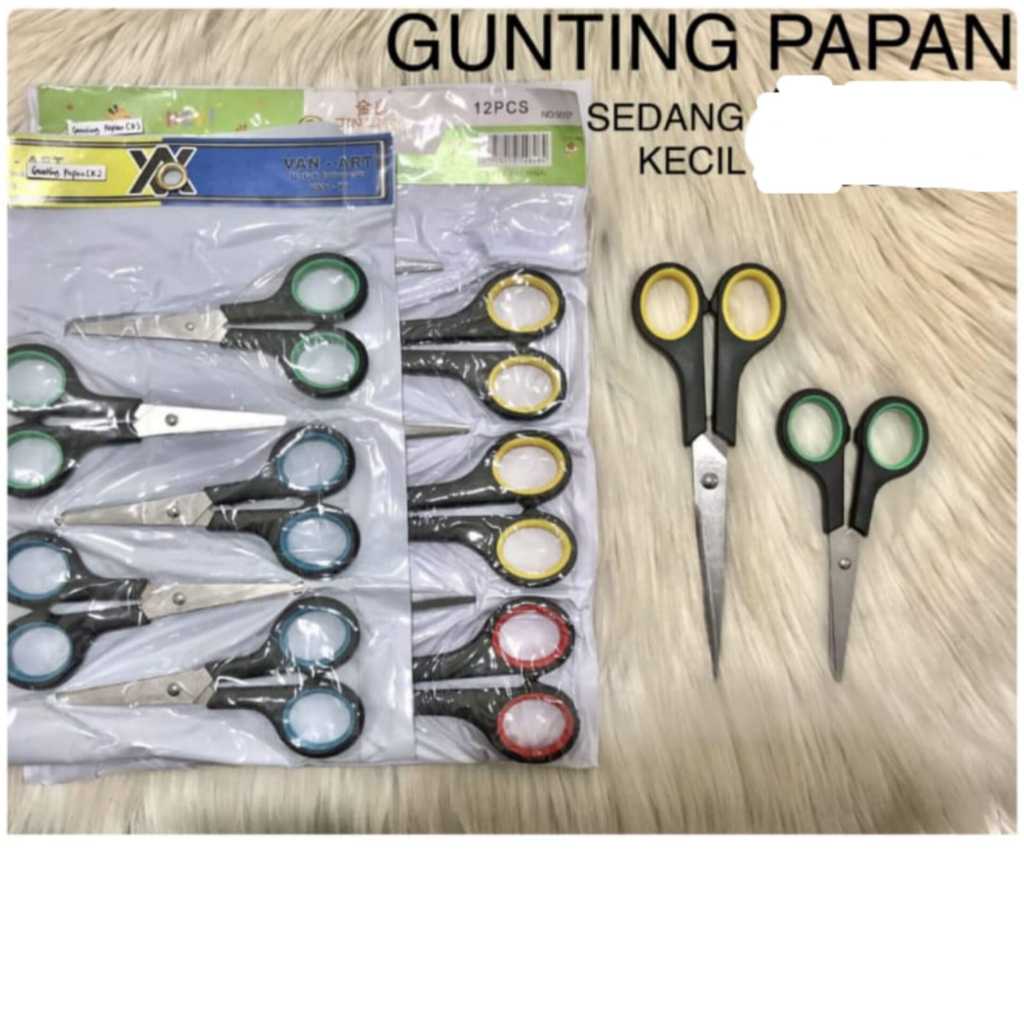 

GUNTING PAPAN UKURAN SEDANG DAN KECIL ISI 12 PCS