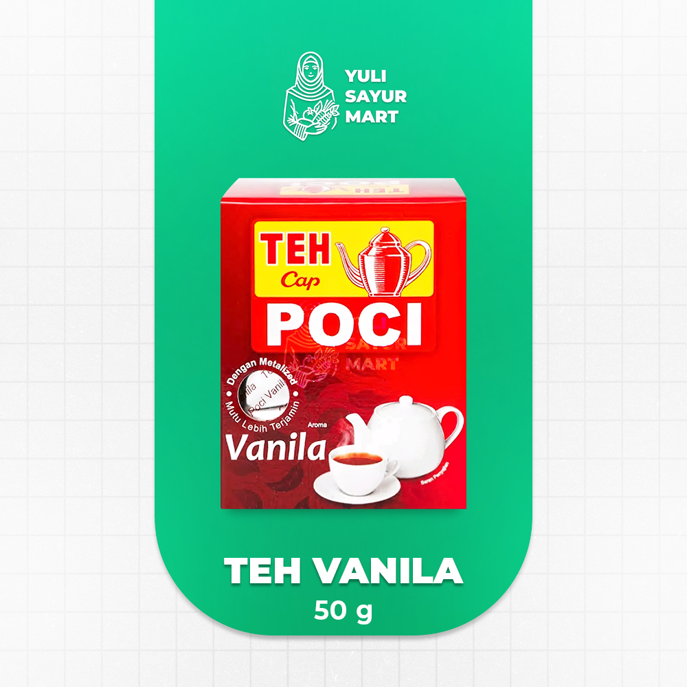 

Cap Poci Teh Bubuk Vanilla 50g - Yuli Sayur Mart