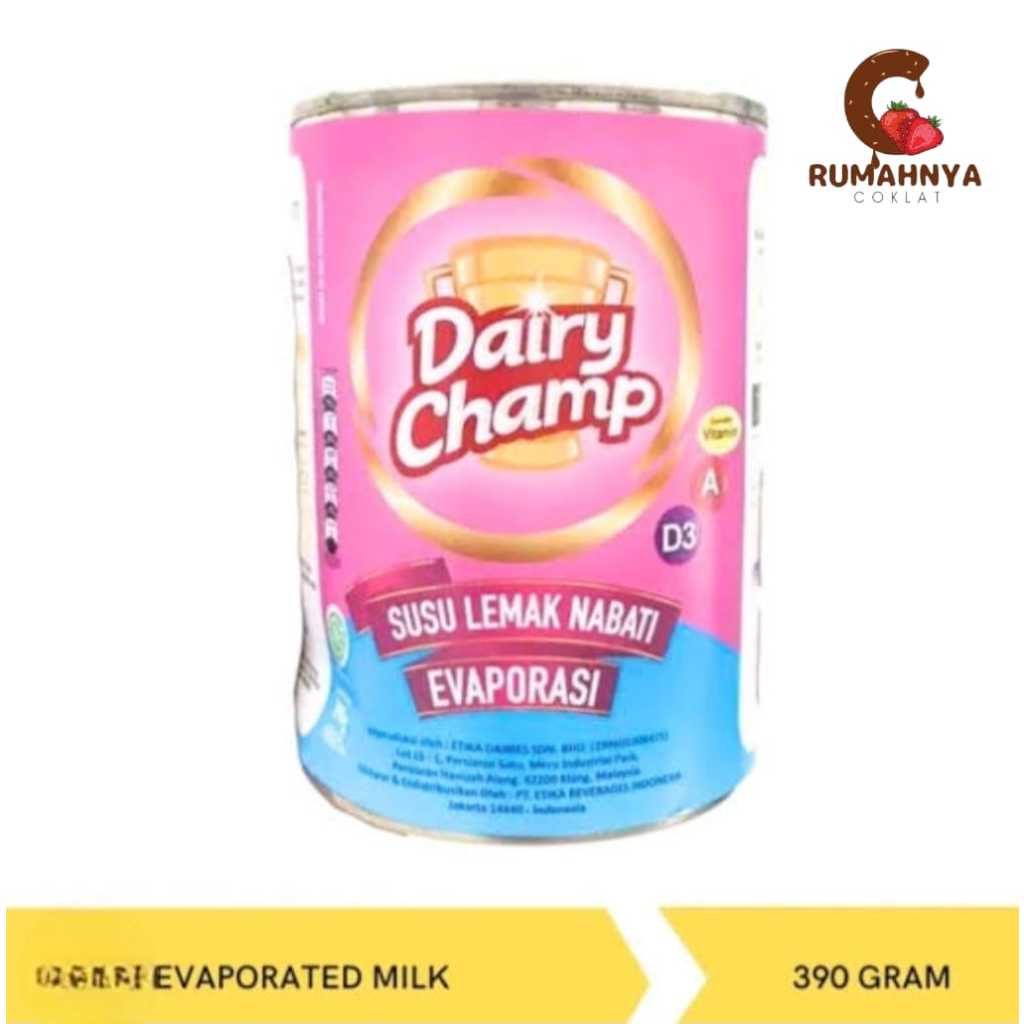 

Susu Evaporasi Dairy Champ 390g Evaporated milk /campuran minuman