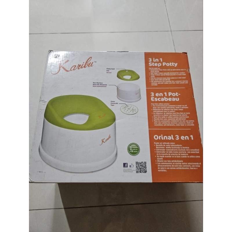 PRELOVED KARUBI 3IN1 STEP POTTY PISPOT KECIL ANAK TOILET SEAT TOILET TRAINING