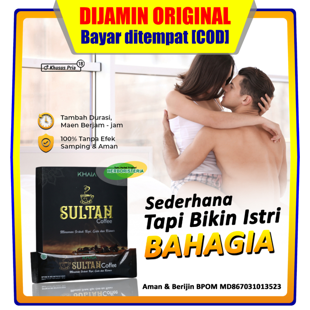 

Sultan Coffee by Khaia Original | Sultan Kopi Stamina Pria Perkasa | Sederhana Bikin istri Bahagia