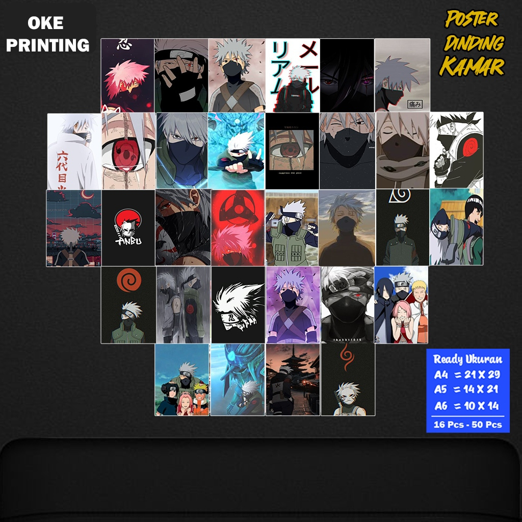Poster Dinding Kamar kakashi / Poster Dinding kakashi / Poster Kamar / Hiasan Dinding / COD