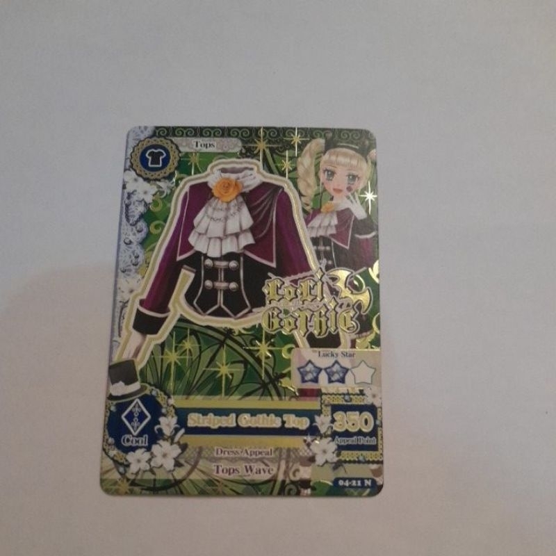 WTS AIKATSU CARD ORIGINAL MESIN STRIPED GOTHIC TOP