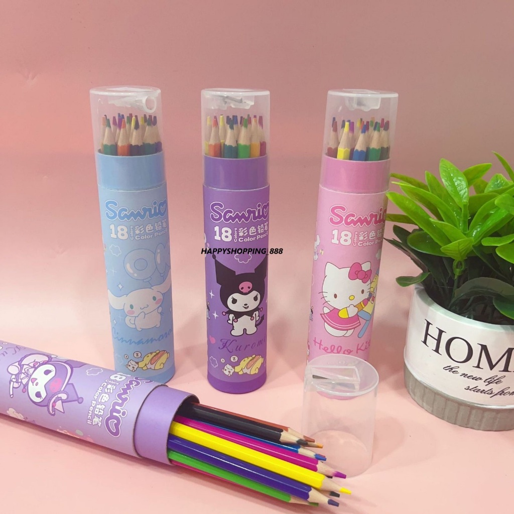 

1 SET PENSIL WARNA TABUNG KARAKTER LUCU ISI 18 WARNA DAN 24 WARNA