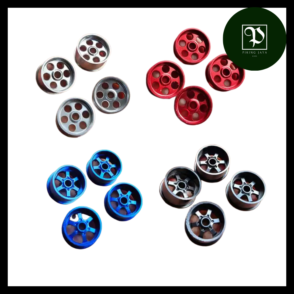 Rep. Velg Ban Tamiya Mini 4WD - Velg Ban Medium Aluminium