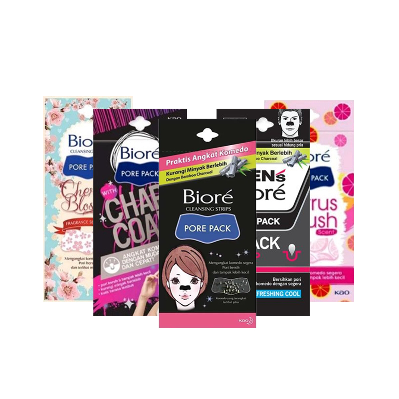 BIORE PORE PACK CLEANSING STRIPS PLESTER AMPUH PENGANGKAT KOMEDO PADA HIDUNG