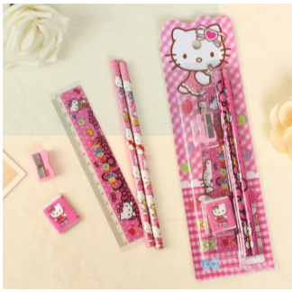 

Set 5 in 1 Karakter / Alat Tulis Sekolah / Set Alat Tulis Pensil Anak