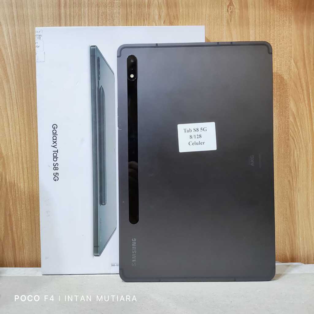 Samsung Tab S8 5G Ram 8GB Rom 128GB Bekas Original