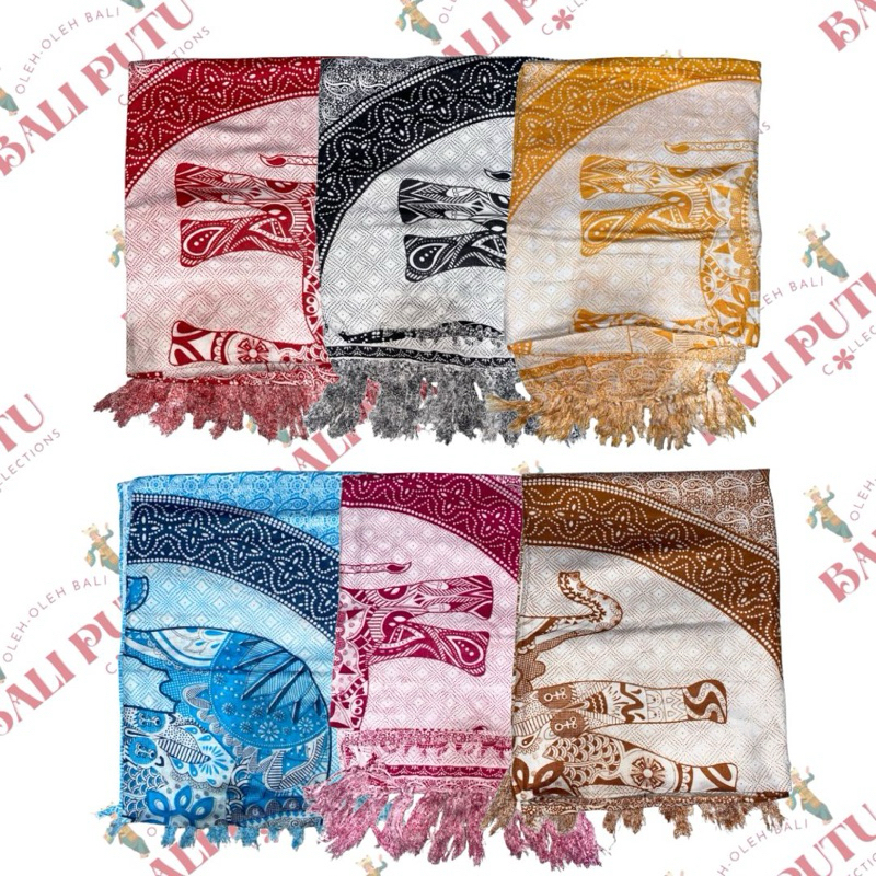 KAIN PANTAI BALI MOTIF GAJAH BALI | KAIN SARONG BALI | KAIN BALI | KAIN BALI PUTU COLLECTIONS