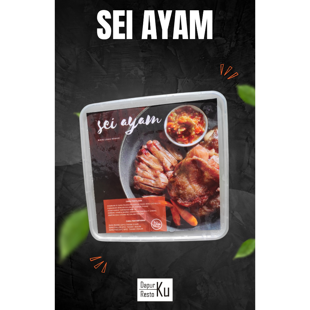 

Sei Ayam Premium Halal Include Sambal
