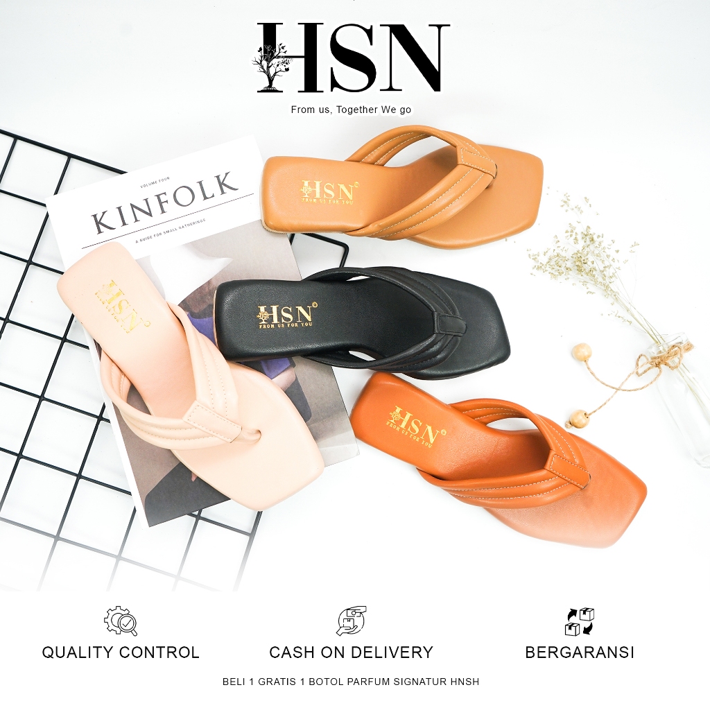 HSN Sandal CALISTA Flat Wanita | Beli 1 Gratis 1 Parfume