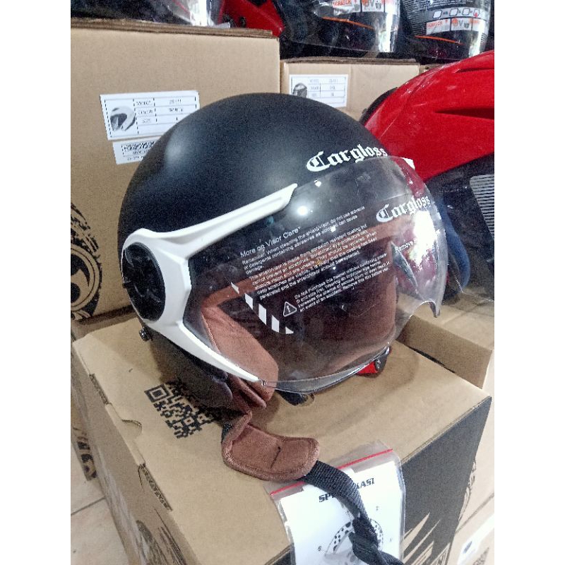 HELM HALFACE CARGLOSS HIJAB,HELM SNI, HELM SPORT, HELM TOURING,HELM DEWASA,HELM PILOT