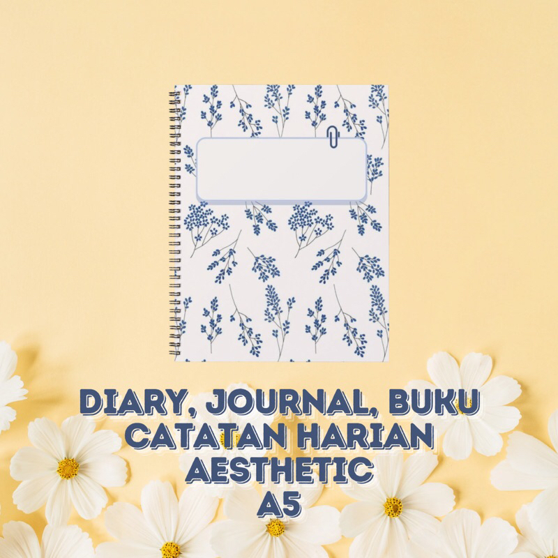 

Buku Catatan Harian, Diary Journal Aesthetic, Notebook Spiral Aesthetic A5