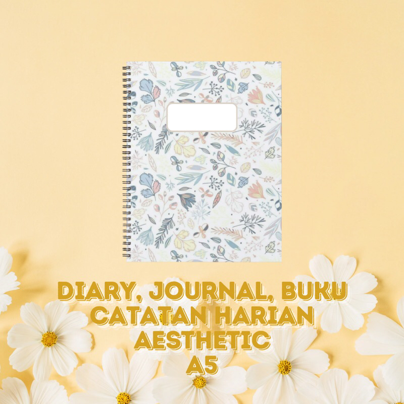 

Buku Catatan Harian, Diary Journal Aesthetic, Notebook Spiral Aesthetic A5