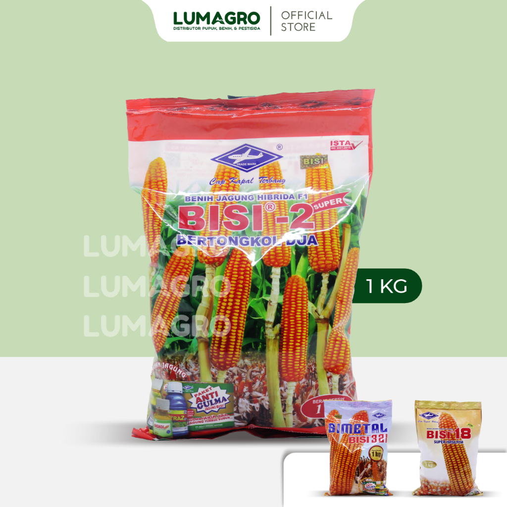 Benih Jagung Bisi 2 Bisi18 Bisi321 Simetal 1kg Bibit Hibrida Unggul Tahan Penyakit Bulai