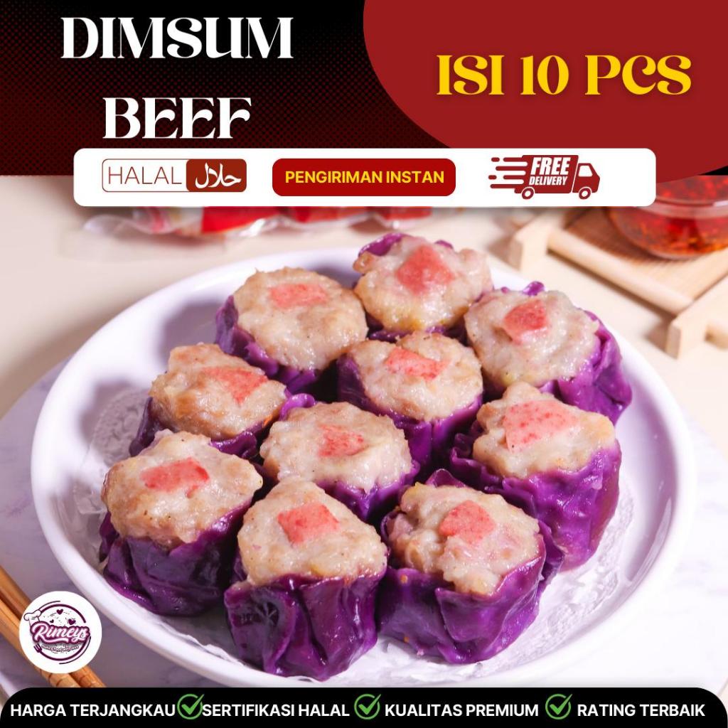 

suplier pabrik siomay dimsum ayam toping beef isi 10