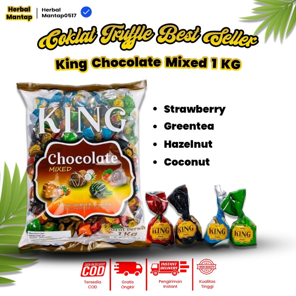 

Coklat Arab Truffle KING 1 Kg Coklat Truffle Turkey Mix Best Quality Premium