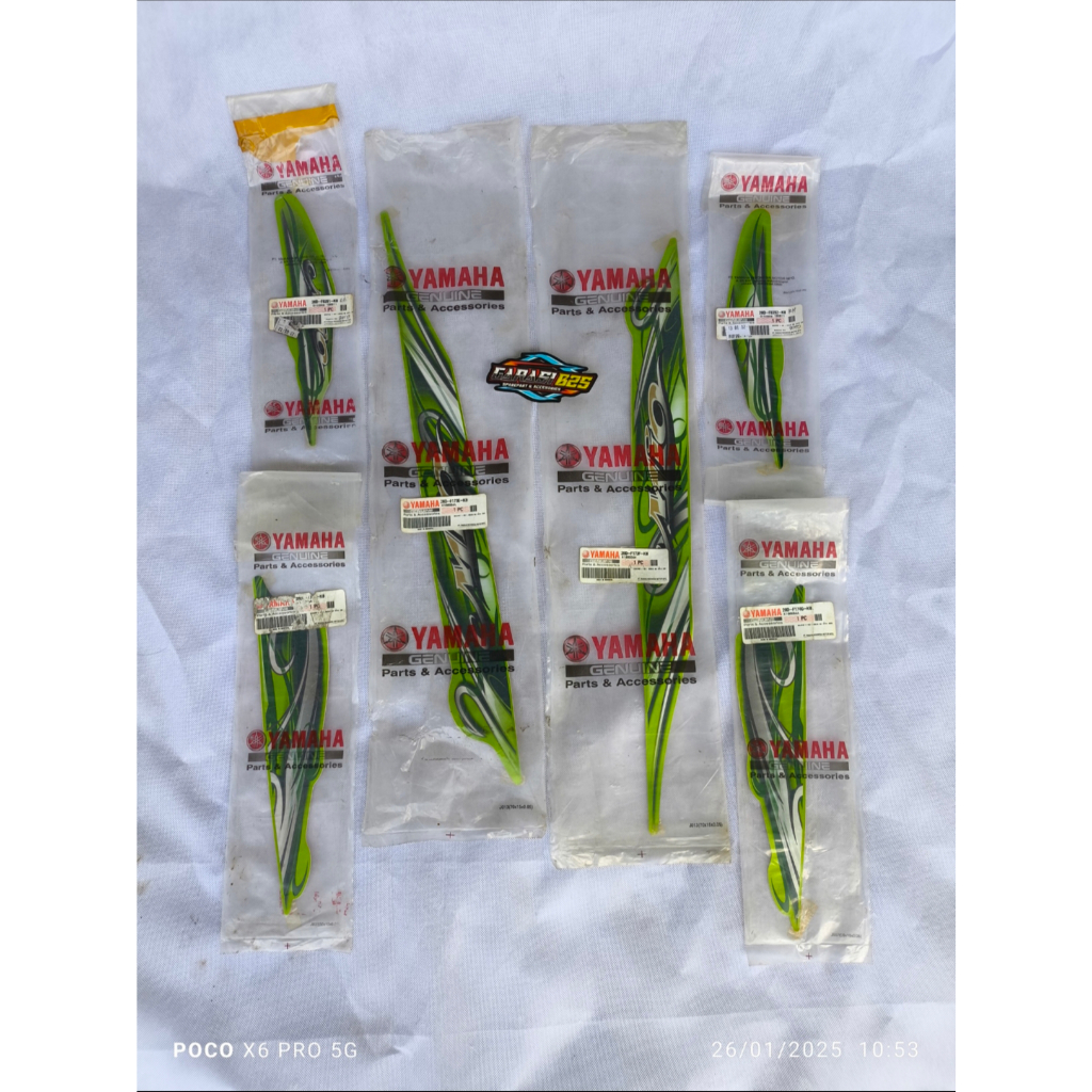 striping stiker fullset mio smile mio garnis hijau original yamaha