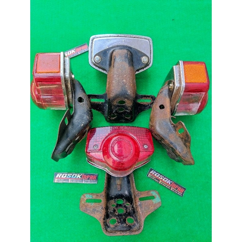 Pangkon Sett Stoplamp Lampu Belakang Mata Kucing Cb 125 Gl 100 Platina K5 Cg Original