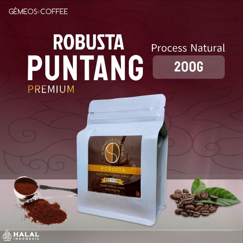 

PREMIUM Kopi Puntang Jawa Barat Robusta - Bubuk Murni 100% - 200g