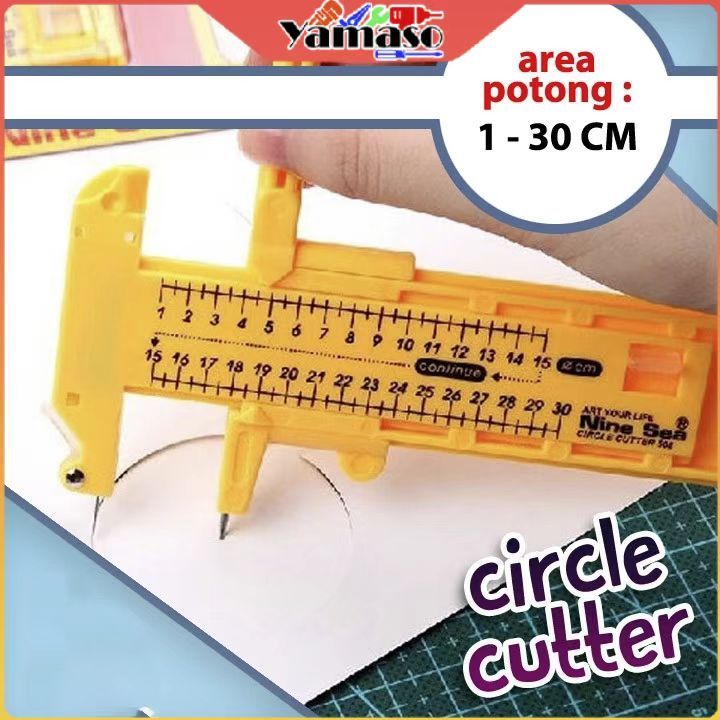 

Rotary Circle Cutter Pemotong Stiker Lingkaran Compass Cutter Alat Pemotong Lingkaran