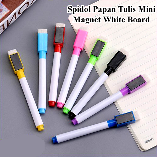 

Spidol Papan Tulis Mini Magnet White Board Sepidol Kecil Mini Magnetik Warna Warni Penghapus Wipe And Clean Whiteboard Magnetic