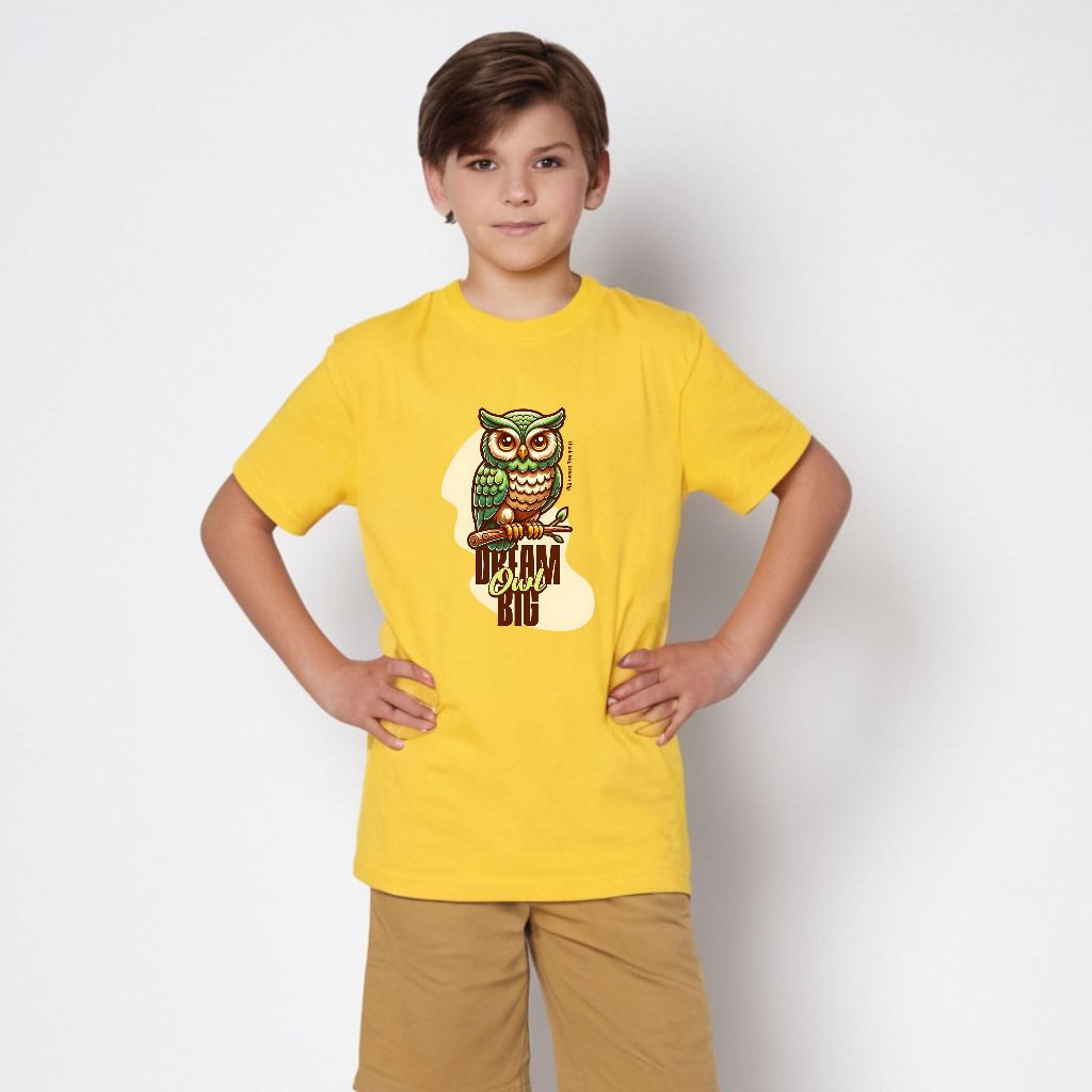 Kaos remaja laki laki cowok dream owl big 9-14 tahun