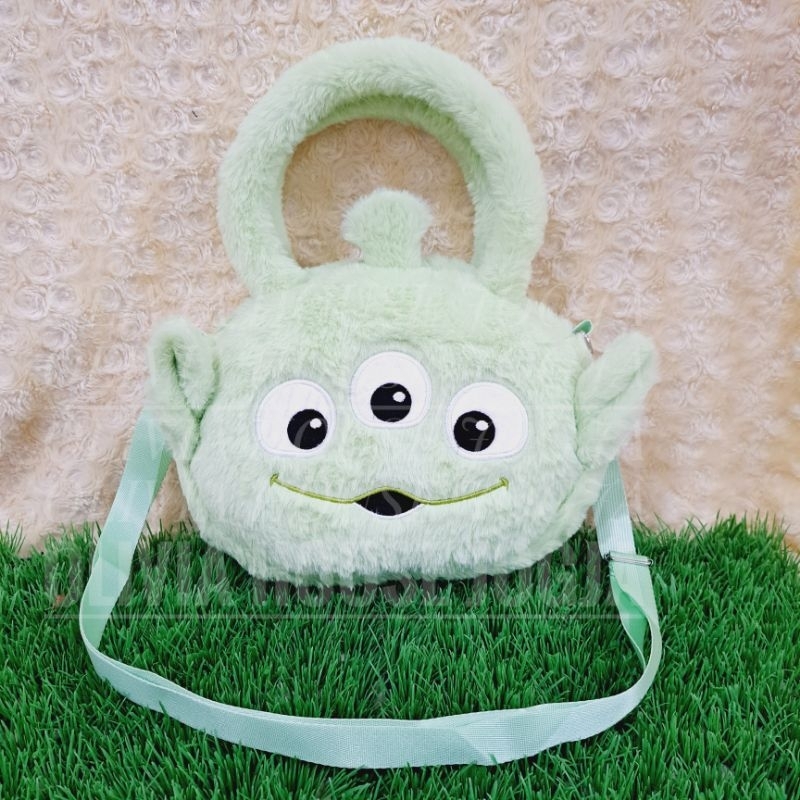 Tas Tenteng Alien Toy Story Tas Slempang Alien Hijau Sling Bag Green Alien Toy Story Tas Boneka Alie