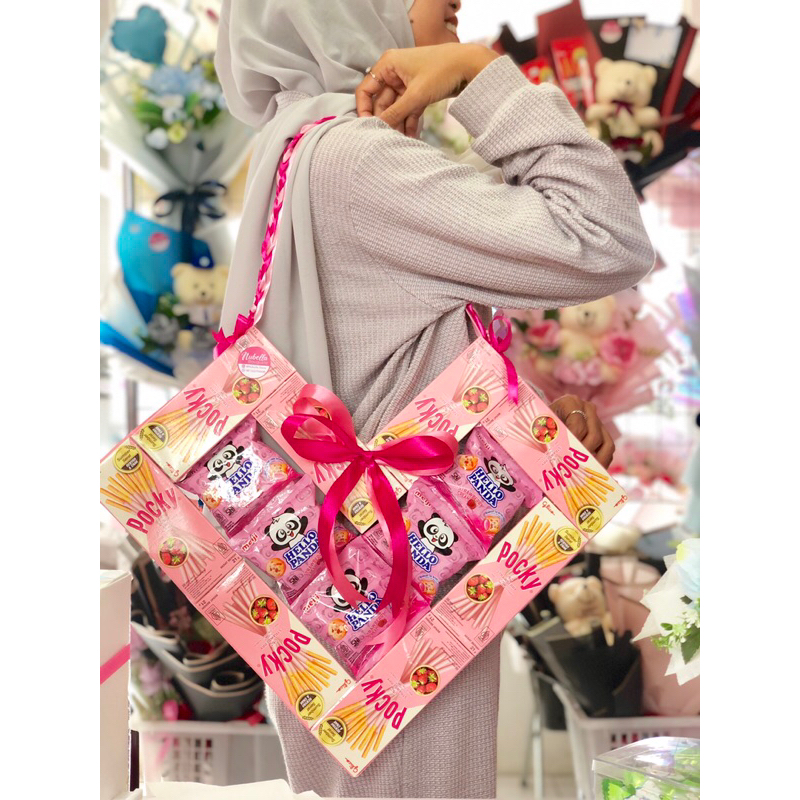 Buket snack- tas snack-buket tas snack-buket pocky
