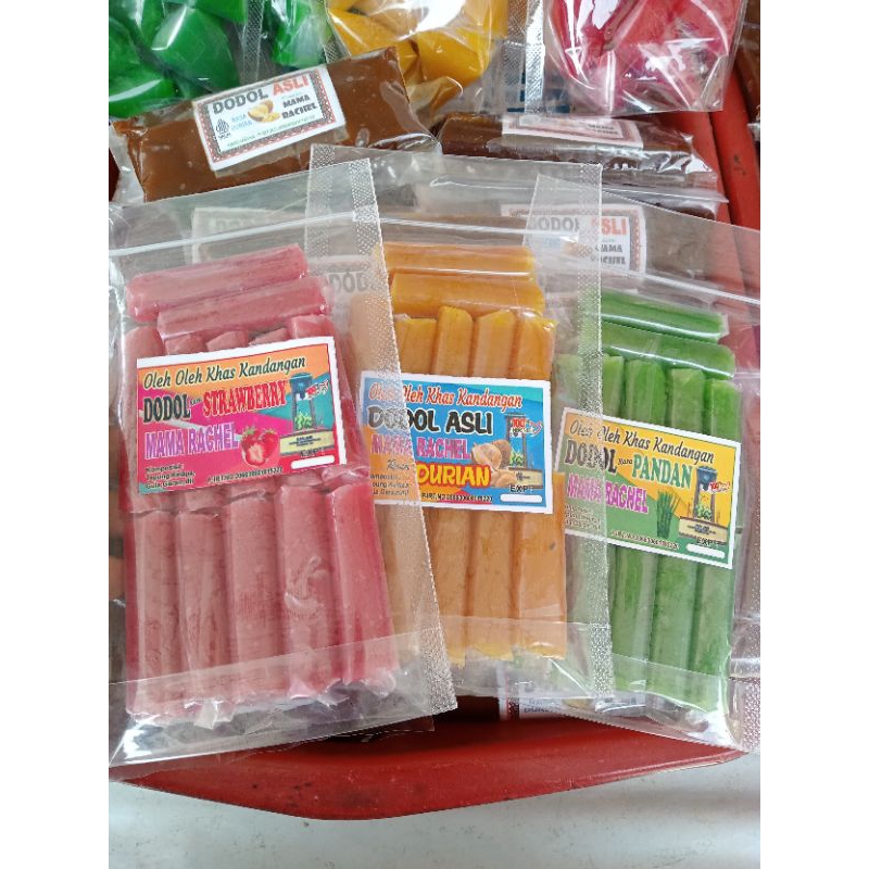 

Dodol Asli Kandangan varian rasa Kemasan klip isi 12 biji"MAMA RACHEL