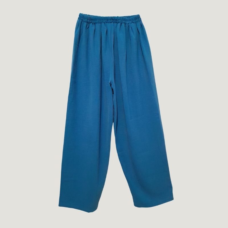 NBU / NEW Nitcy Celana Panjang Kulot Wanita Warna Biru