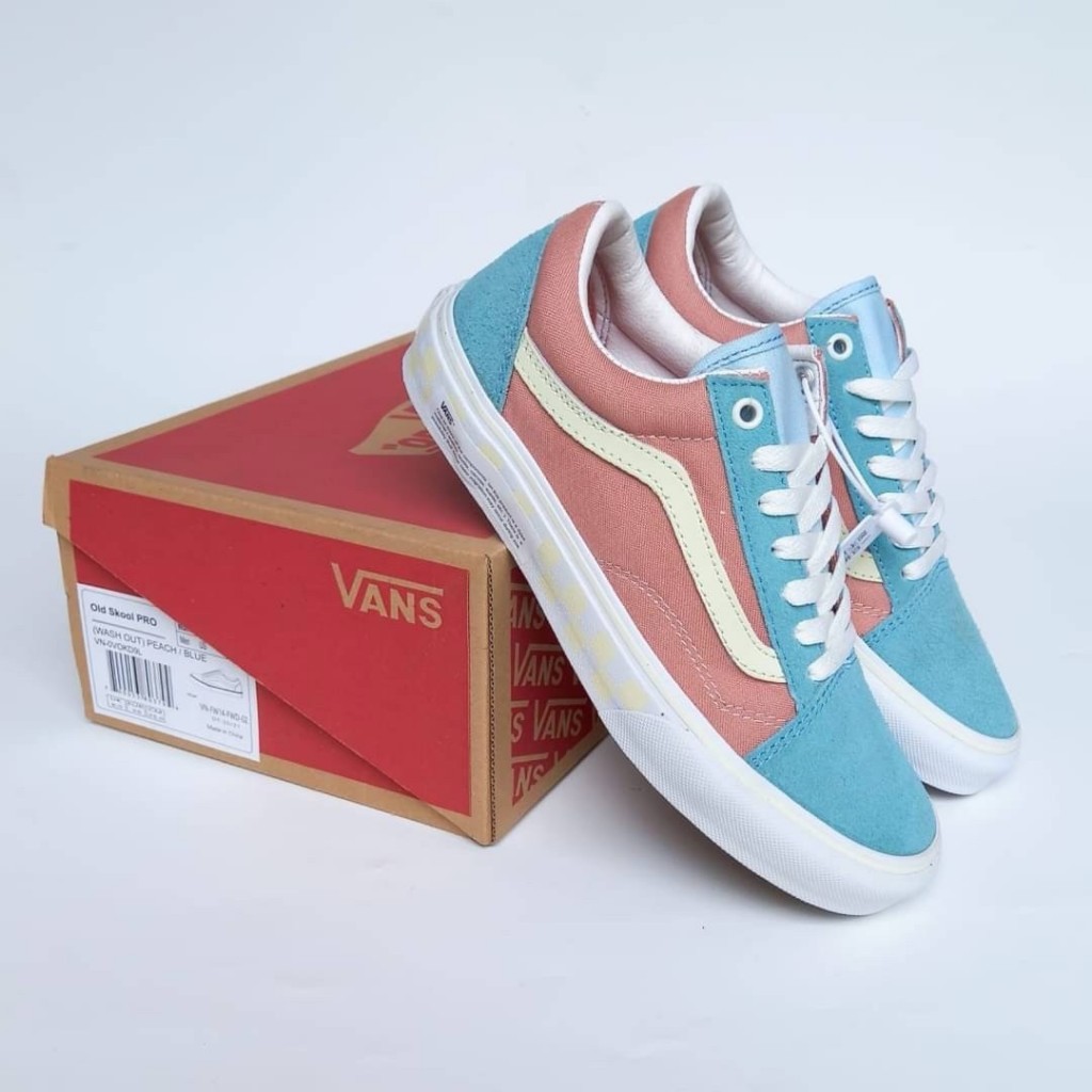 Vans Oldskool Pro Washout Peach Blue