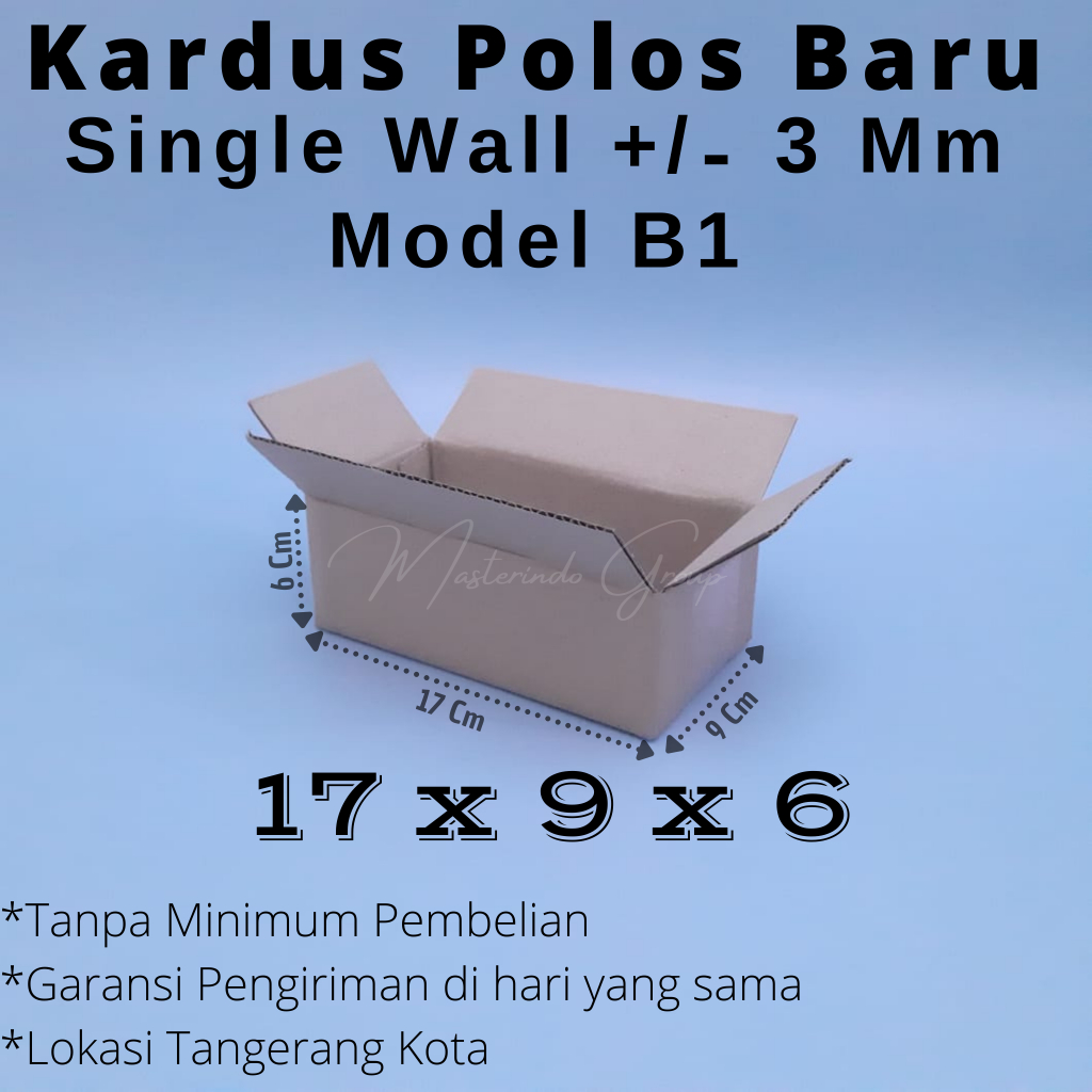 

Kardus 17x9x6 Cm (Qty 500 Pcs)