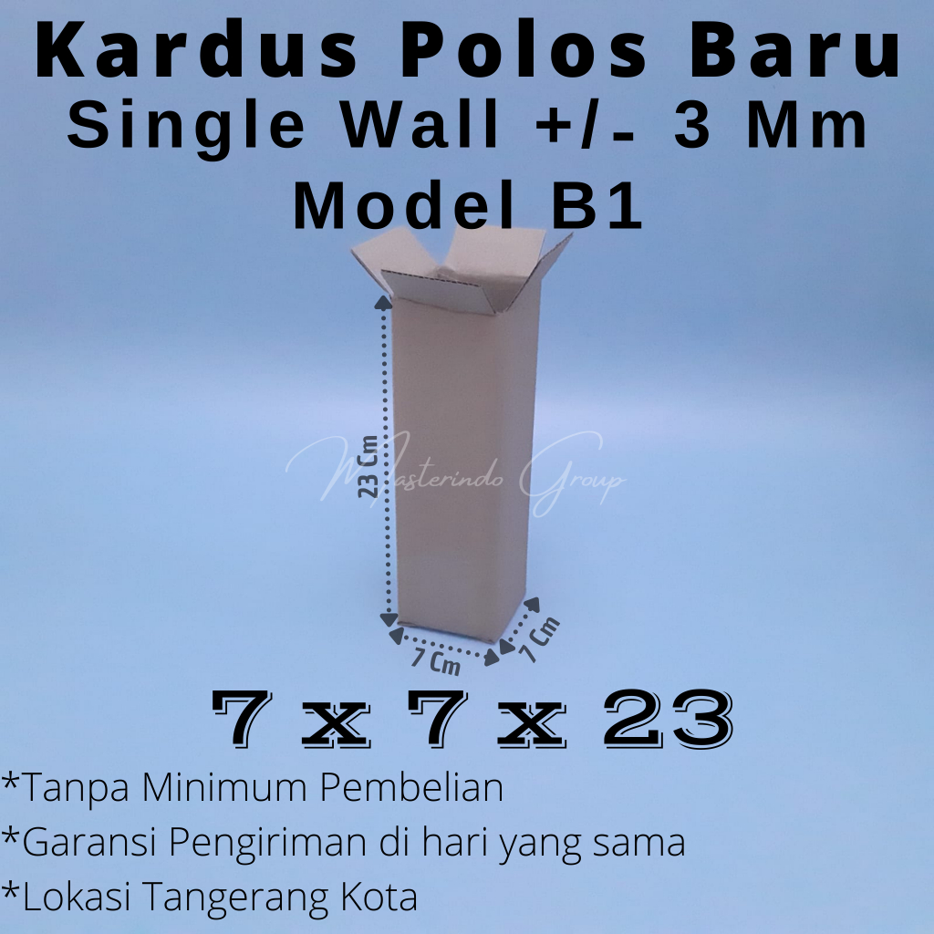 

Kardus 7x7x23 Cm (Qty 400 Pcs)